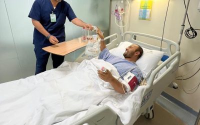 معايدة مرضى مستشفى الملك سعود
